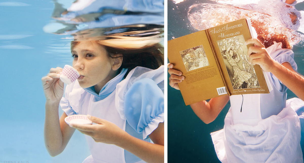 Alice in Wonderland Inspired Underwater Photoshoot by Elena Kalis