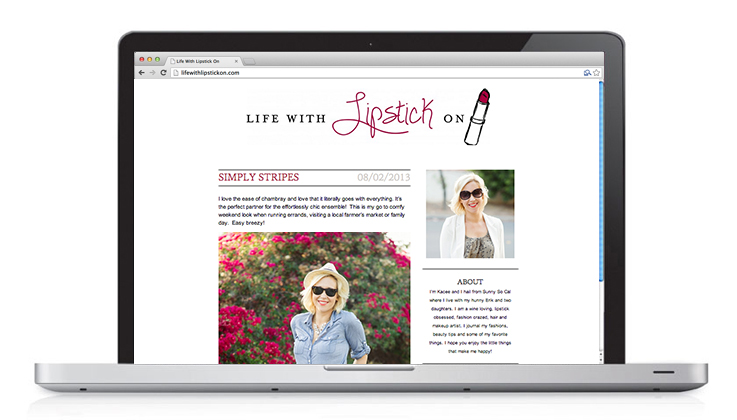 Life with Lipstick on. Blog design by Alicia Carvalho | www.alicia-carvalho.com