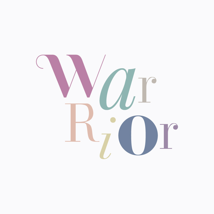 Custom Type "Warrior" Concepts for the Woman2Warrior 2015 social campaign | www.alicia-carvalho.com/blog