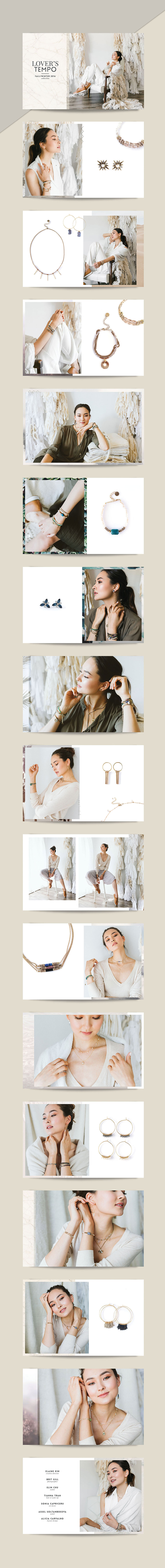 FW 16 Lover's Tempo Vancouver jewellery Lookbook layout design