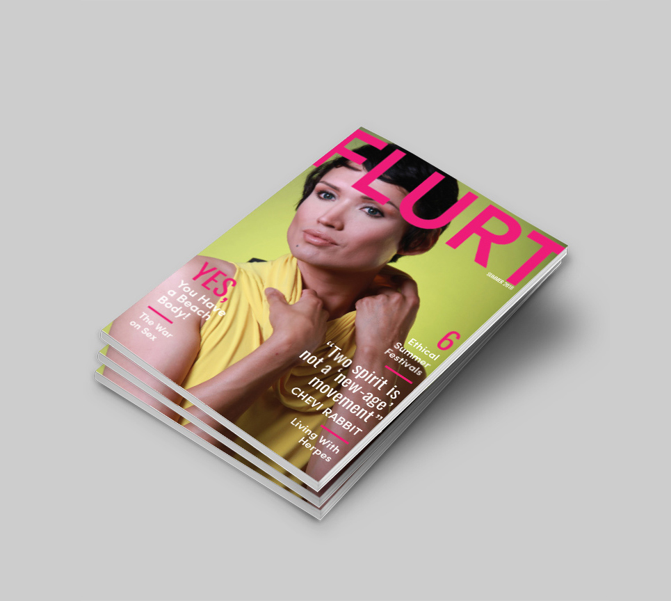 FLURT Magazine print design and layout Fall 2017 magazine cover design | www.alicia-carvalho.com